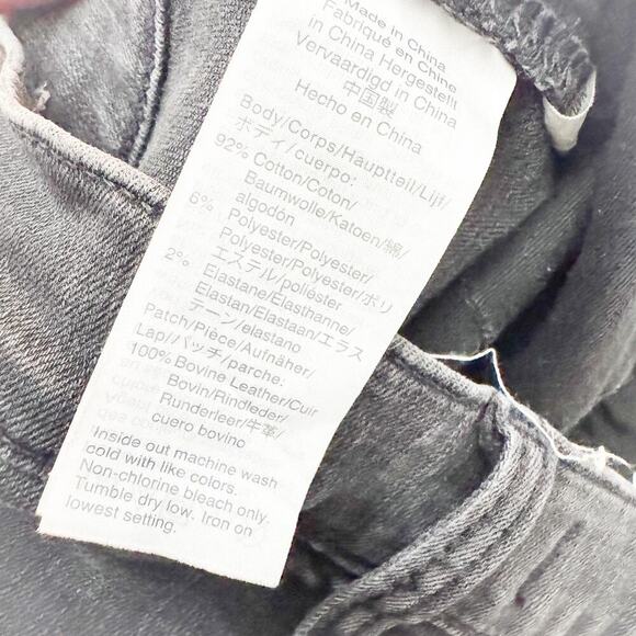 Madewell Cali Demi-Boot Charcoal Wash Button Fly Denim Jeans Size 27 - Picture 8 of 9